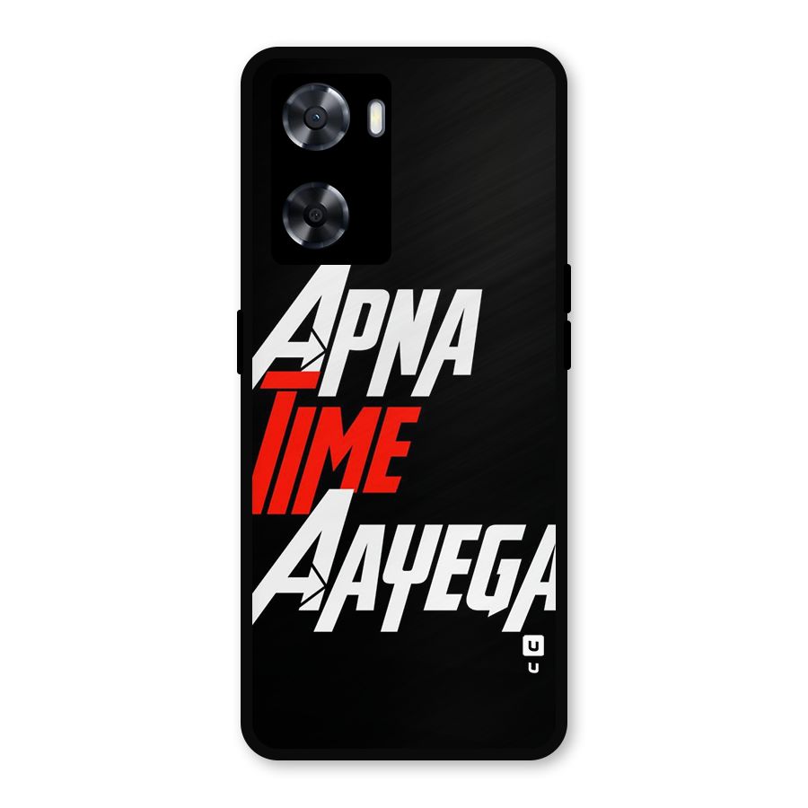 Time Aayega Metal Back Case for OnePlus Nord N20 SE