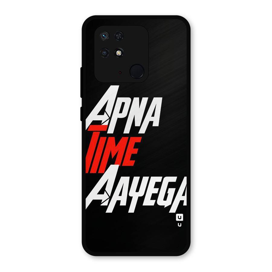 Time Aayega Metal Back Case for Redmi 10 Power