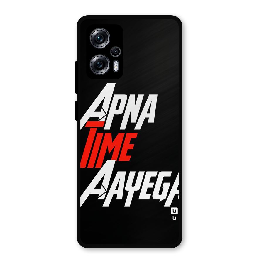 Time Aayega Metal Back Case for Redmi K50i
