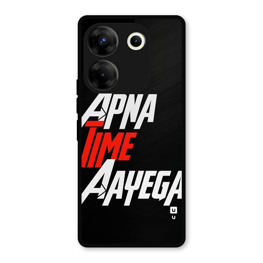 Time Aayega Metal Back Case for Tecno Camon 20 Pro