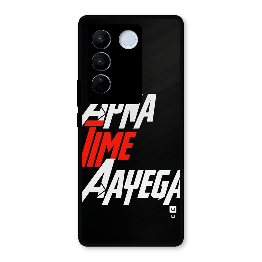 Time Aayega Metal Back Case for Vivo V27