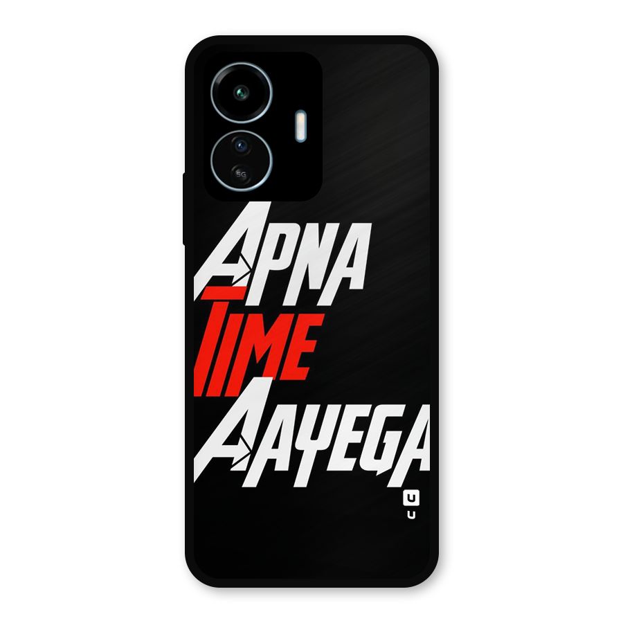 Time Aayega Metal Back Case for vivo iQOO Z6 Lite 5G