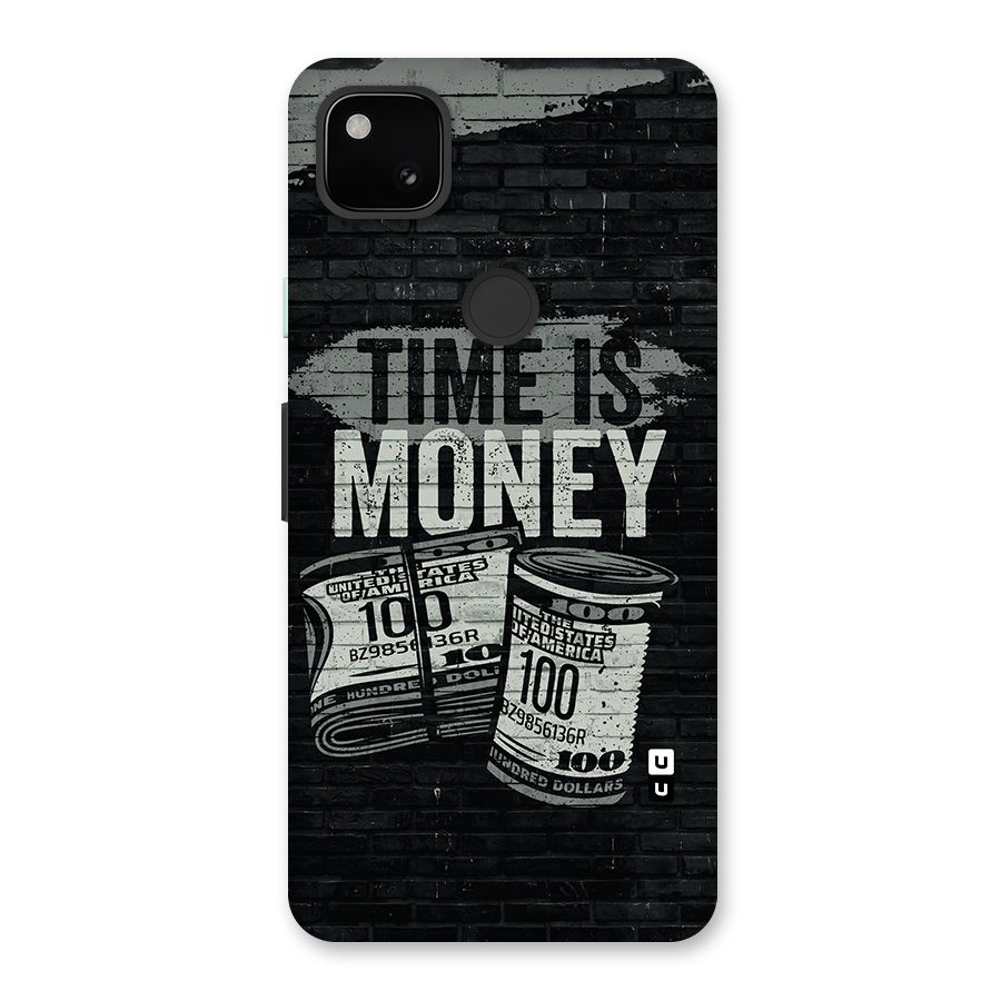 Time Is Money Glass Back Case for Google Pixel 4a