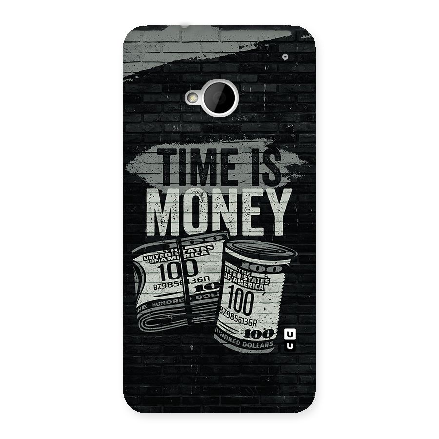 Time Is Money Back Case for HTC One M7