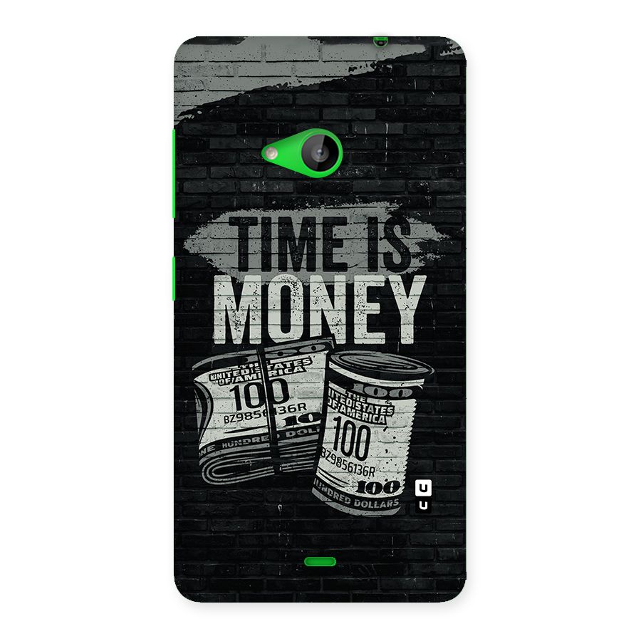Time Is Money Back Case for Lumia 535