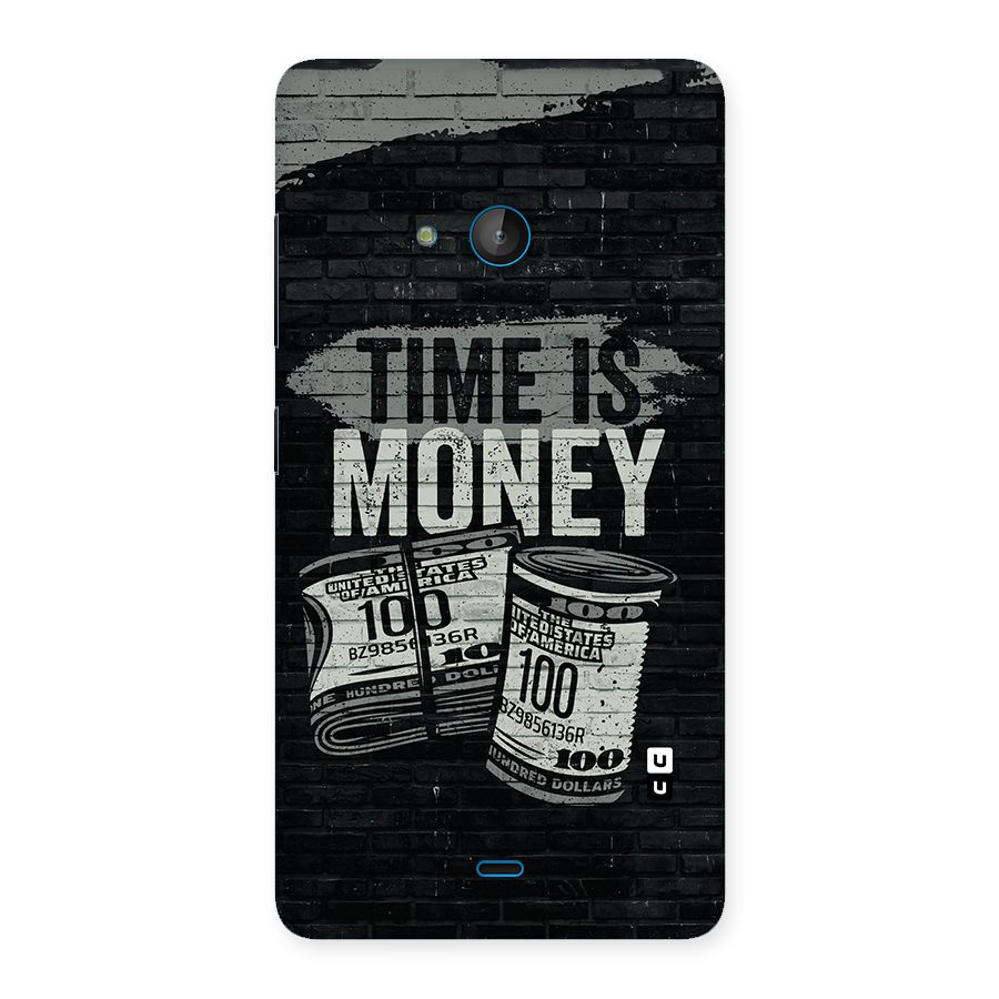 Time Is Money Back Case for Lumia 540