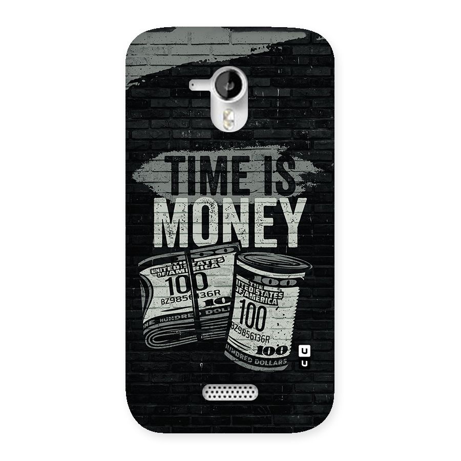Time Is Money Back Case for Micromax Canvas HD A116