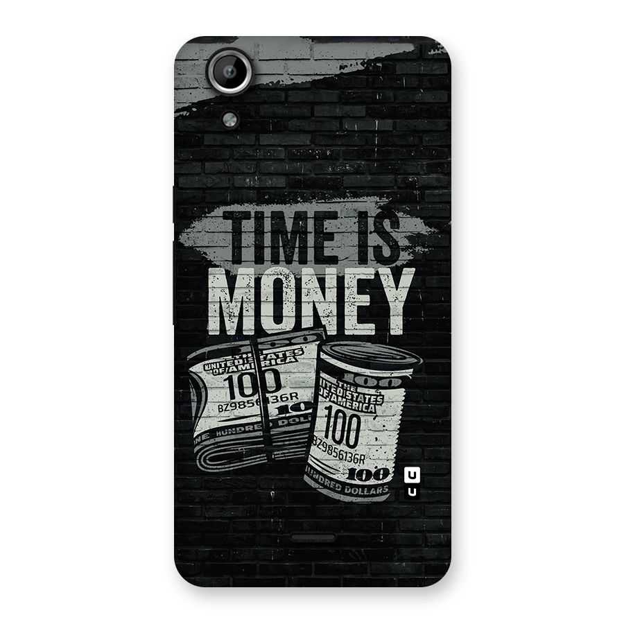 Time Is Money Back Case for Micromax Canvas Selfie Lens Q345