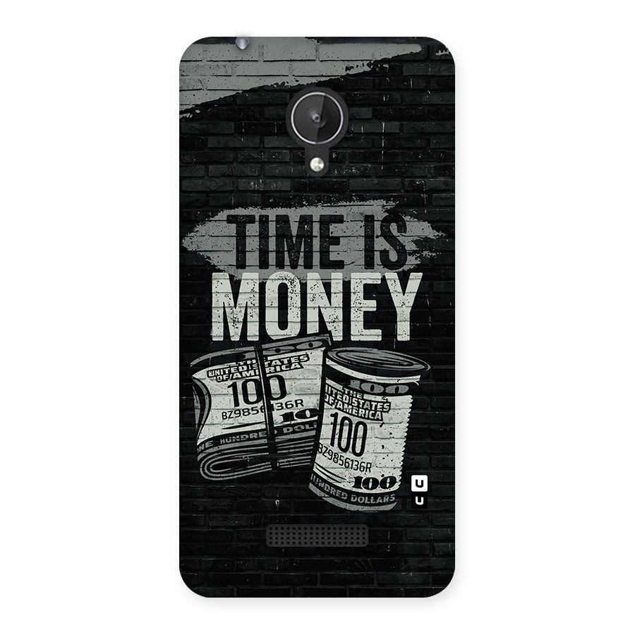 Time Is Money Back Case for Micromax Canvas Spark Q380