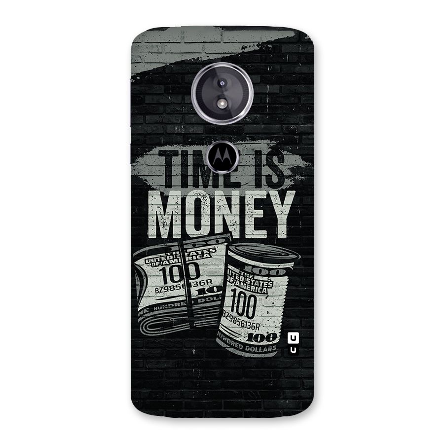 Time Is Money Back Case for Moto E5