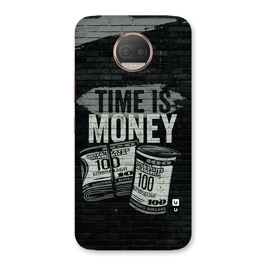 Time Is Money Back Case for Moto G5s Plus