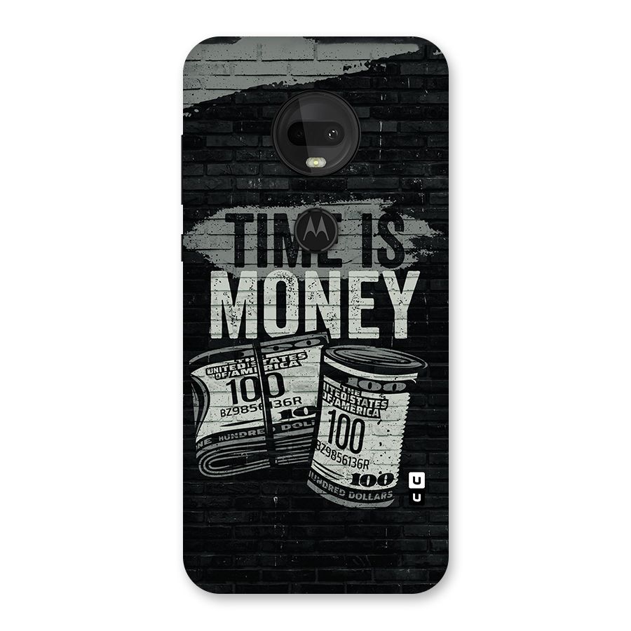 Time Is Money Back Case for Moto G7
