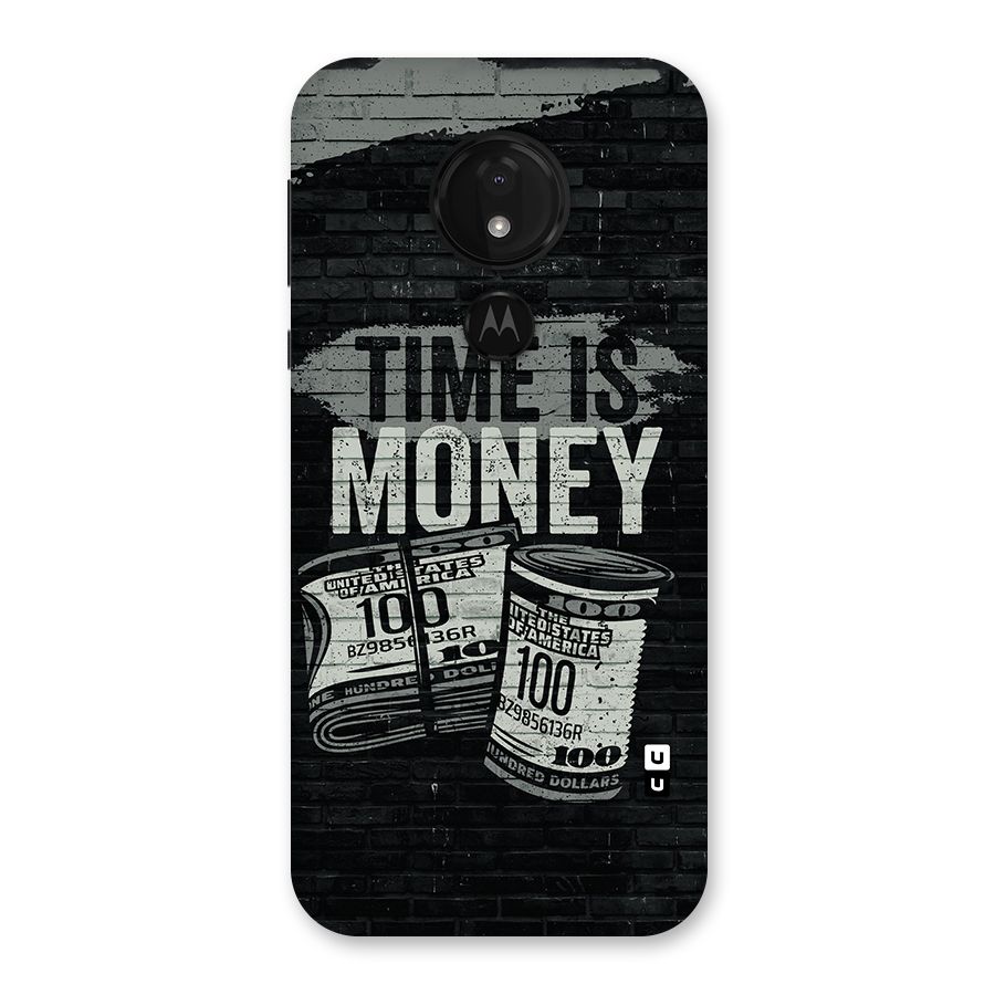 Time Is Money Back Case for Moto G7 Power