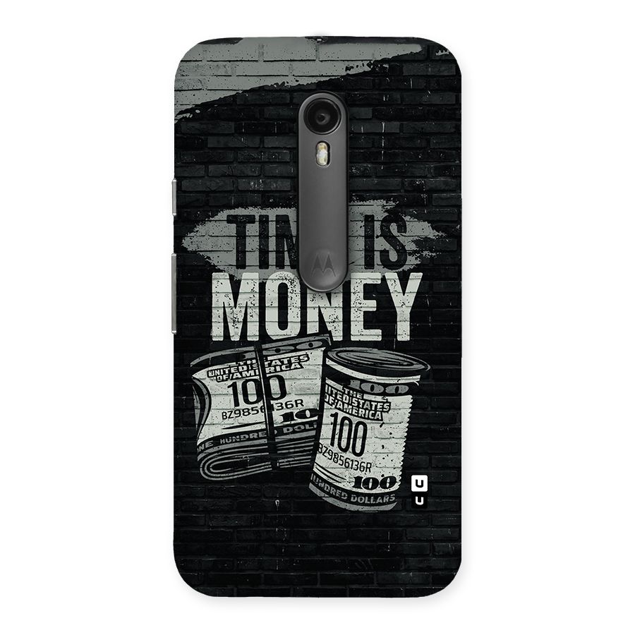 Time Is Money Back Case for Moto G Turbo