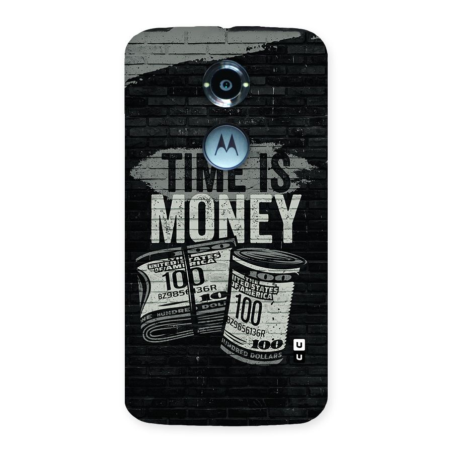 Time Is Money Back Case for Moto X 2nd Gen