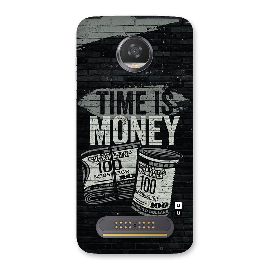 Time Is Money Back Case for Moto Z2 Play