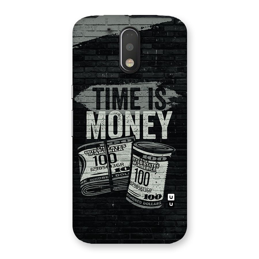 Time Is Money Back Case for Motorola Moto G4 Plus