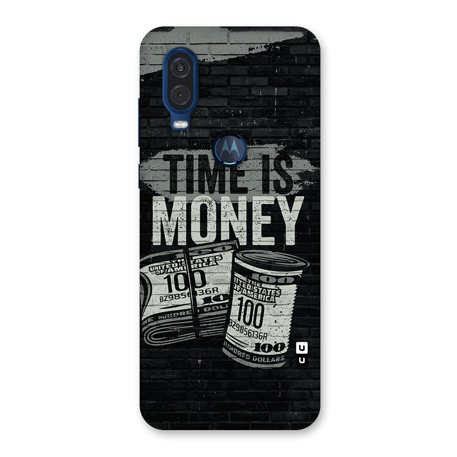 Time Is Money Back Case for Motorola One Vision