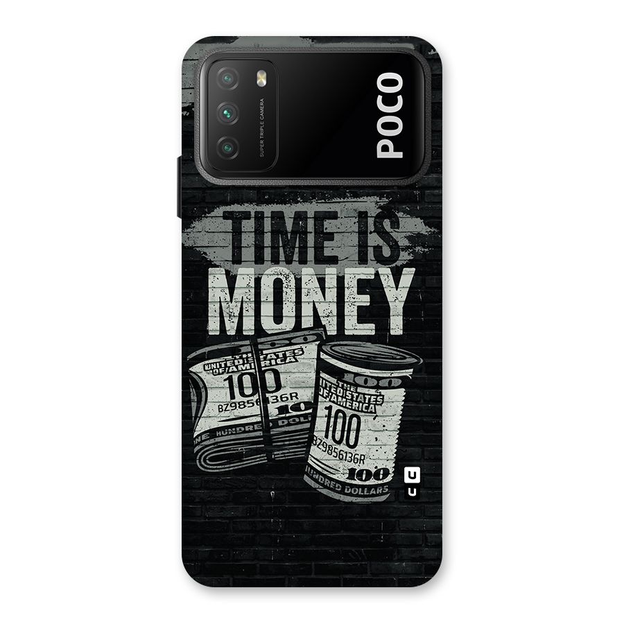 Time Is Money Back Case for Poco M3