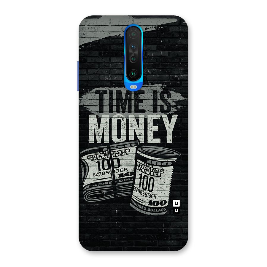 Time Is Money Back Case for Poco X2