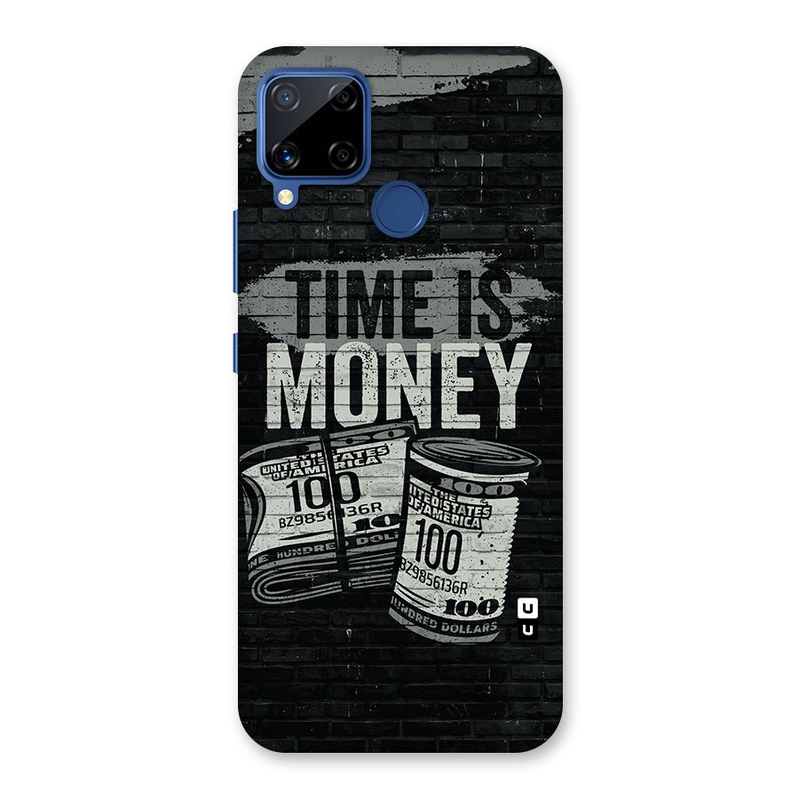 Time Is Money Glass Back Case for Realme Narzo 30A