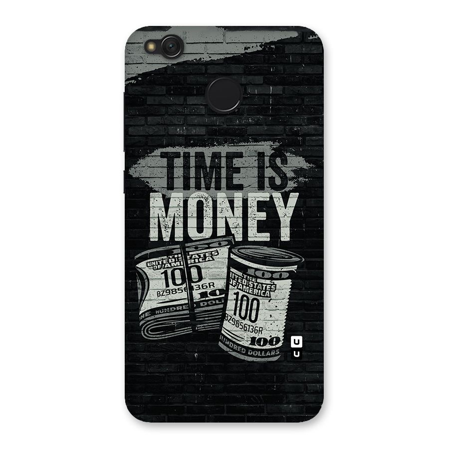 Time Is Money Back Case for Redmi 4