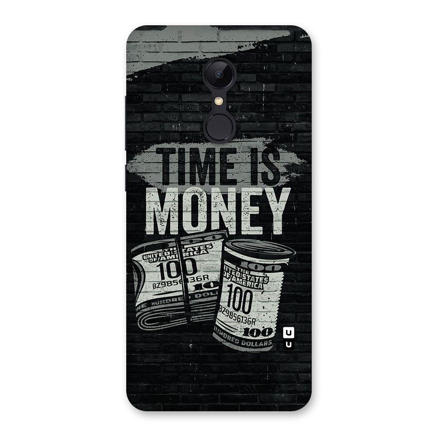 Time Is Money Back Case for Redmi 5