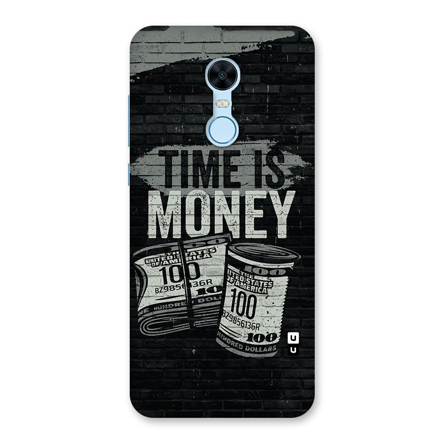Time Is Money Back Case for Redmi Note 5