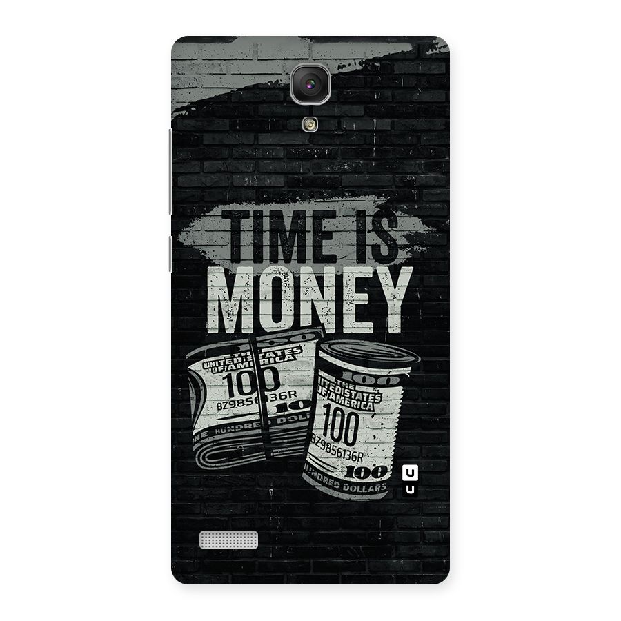 Time Is Money Back Case for Redmi Note Prime