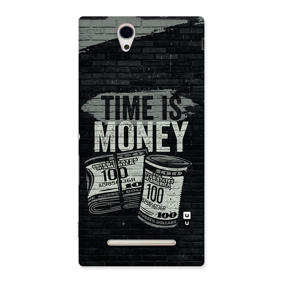 Time Is Money Back Case for Sony Xperia C3