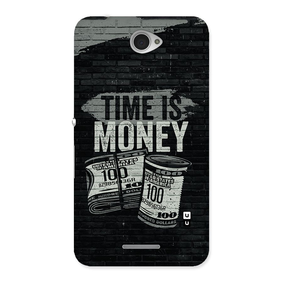 Time Is Money Back Case for Sony Xperia E4