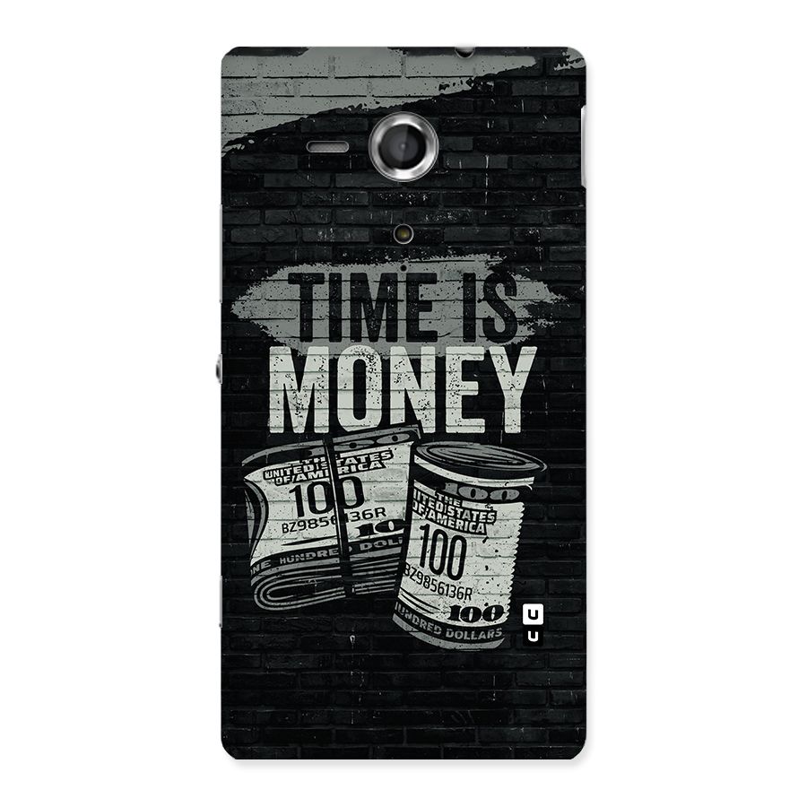Time Is Money Back Case for Sony Xperia SP
