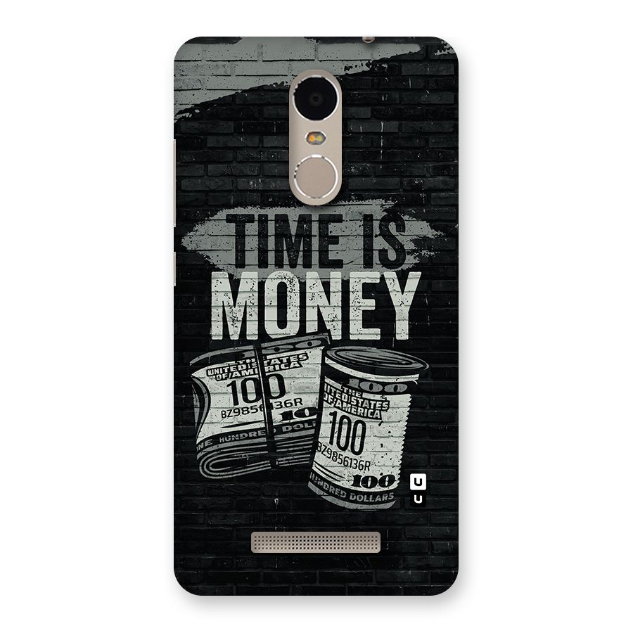 Time Is Money Back Case for Xiaomi Redmi Note 3