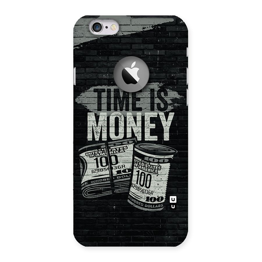 Time Is Money Back Case for iPhone 6 Logo Cut
