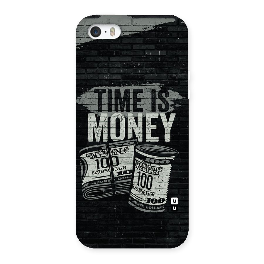 Time Is Money Back Case for iPhone SE