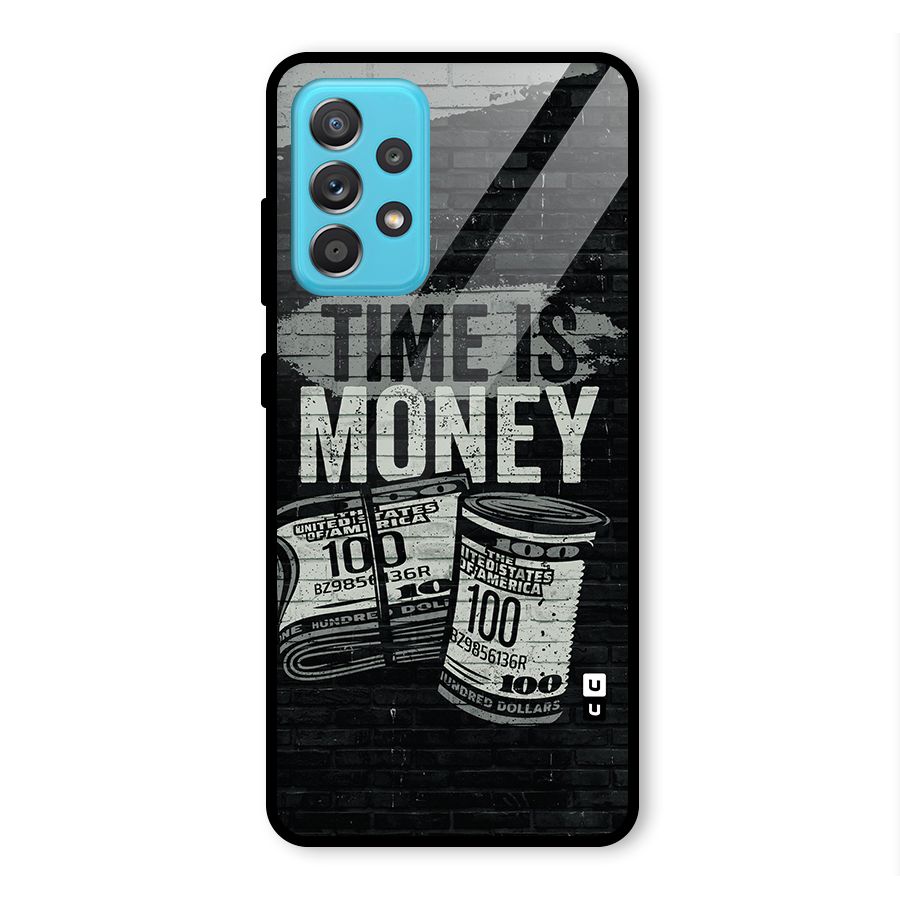 Time Is Money Glass Back Case for Galaxy A52