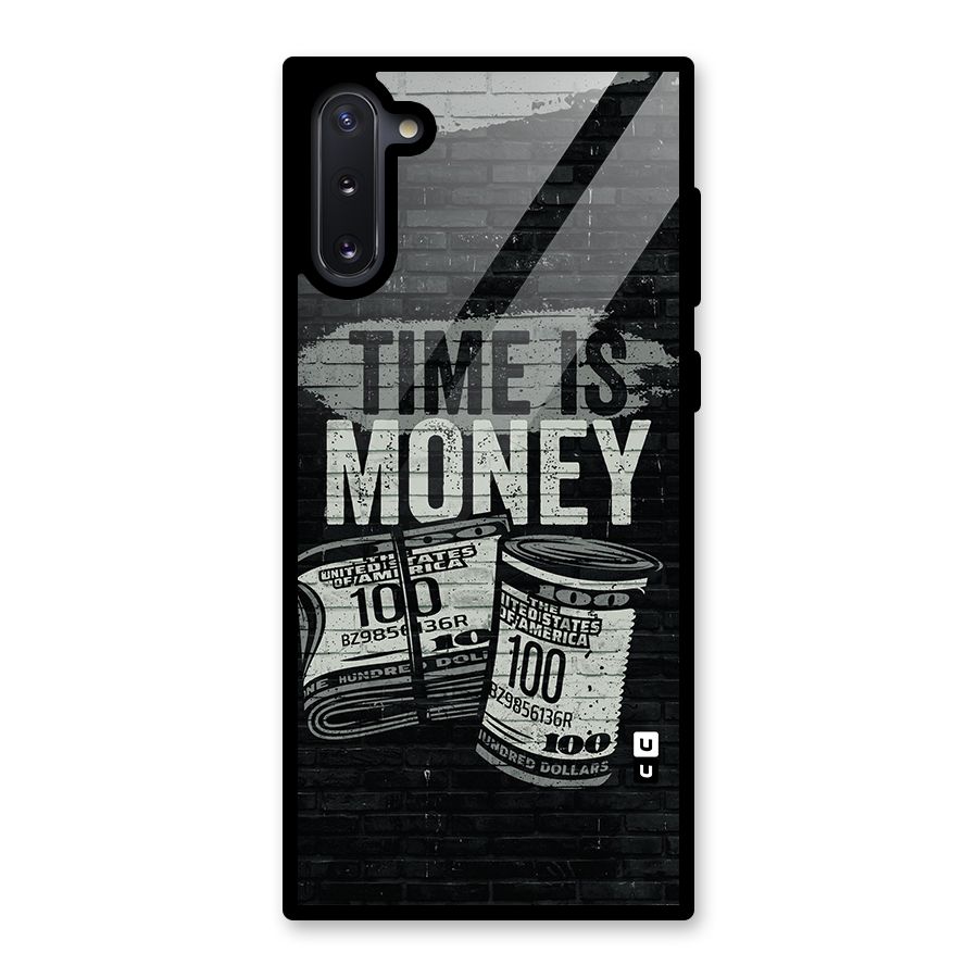 Time Is Money Glass Back Case for Galaxy Note 10