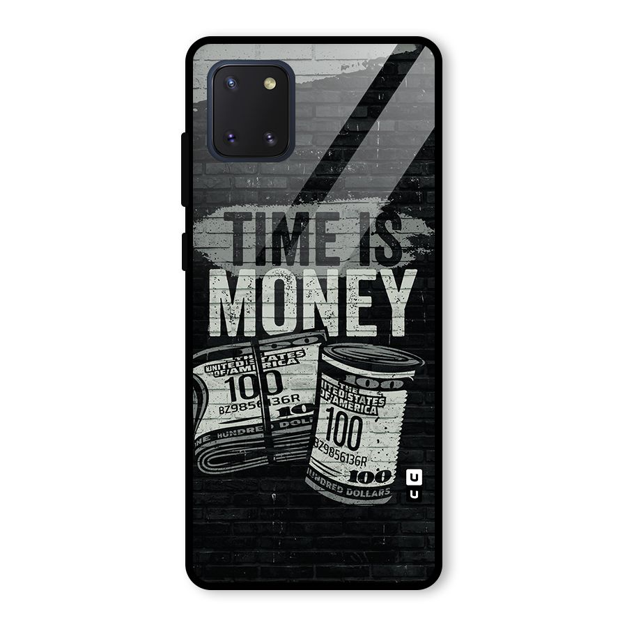 Time Is Money Glass Back Case for Galaxy Note 10 Lite
