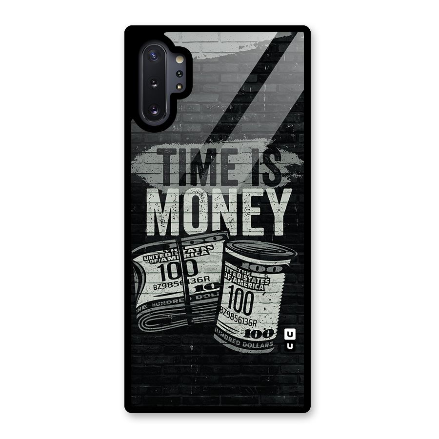 Time Is Money Glass Back Case for Galaxy Note 10 Plus