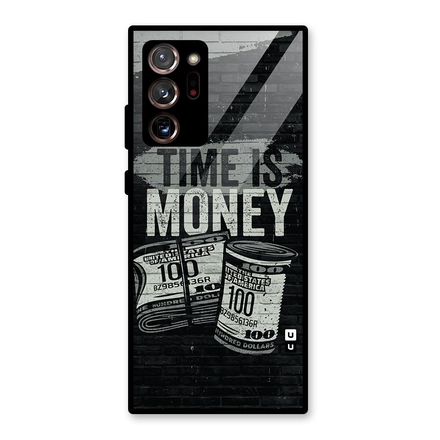 Time Is Money Glass Back Case for Galaxy Note 20 Ultra