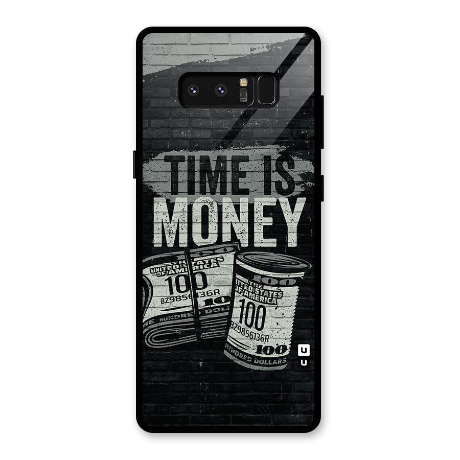 Time Is Money Glass Back Case for Galaxy Note 8