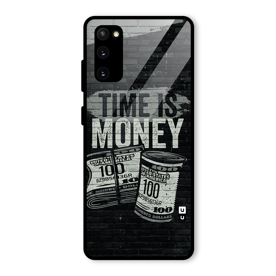 Time Is Money Glass Back Case for Galaxy S20 FE