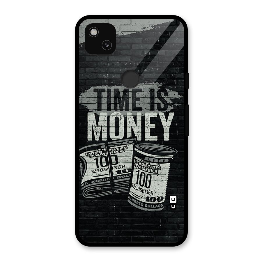 Time Is Money Glass Back Case for Google Pixel 4a