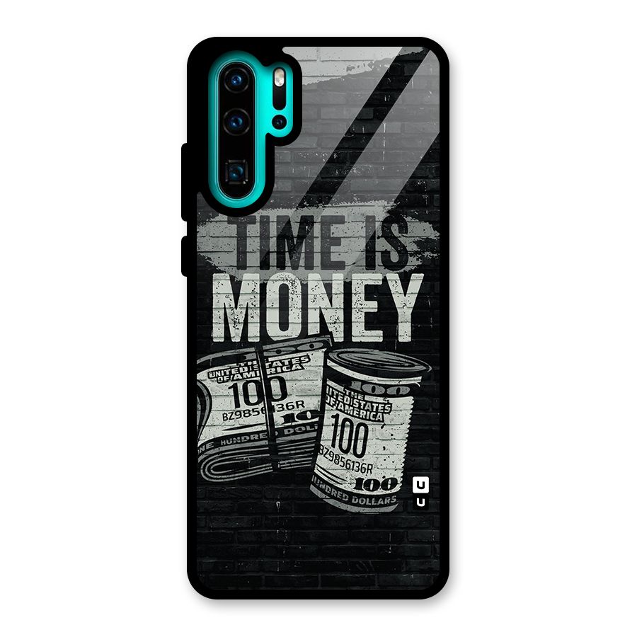 Time Is Money Glass Back Case for Huawei P30 Pro
