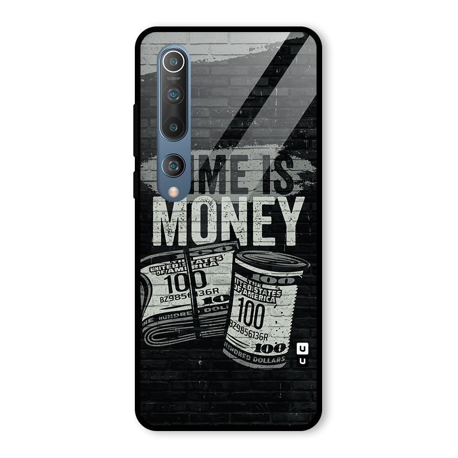 Time Is Money Glass Back Case for Mi 10