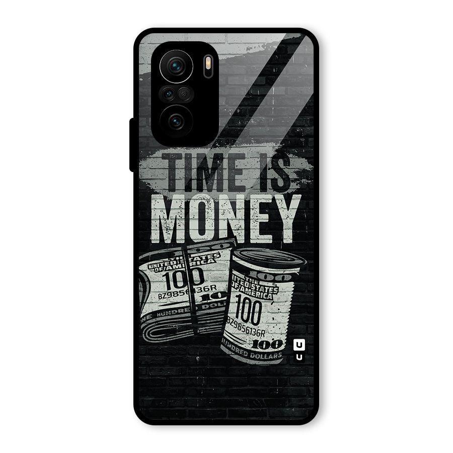 Time Is Money Glass Back Case for Mi 11X Pro