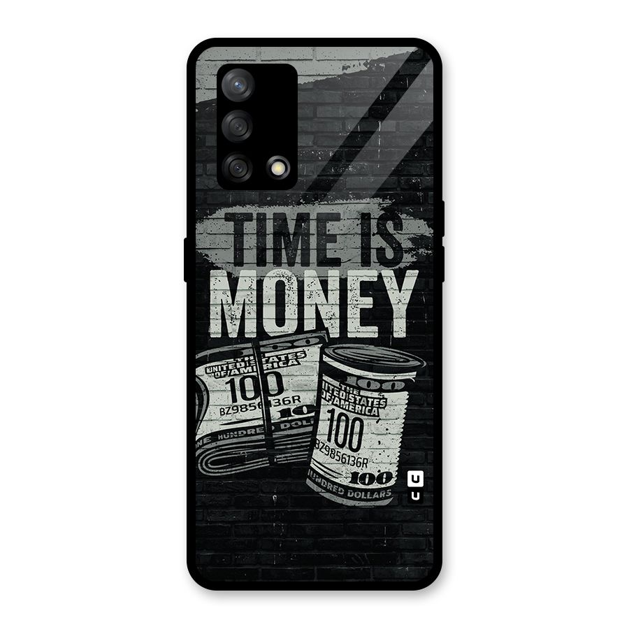 Time Is Money Glass Back Case for Oppo F19