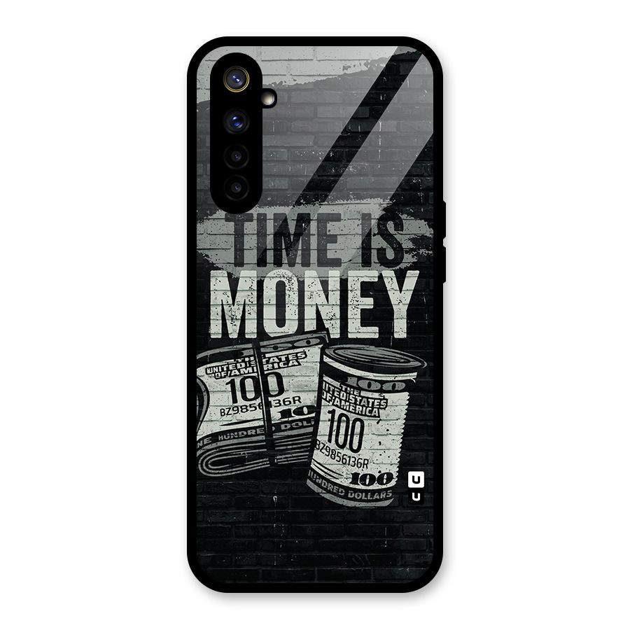 Time Is Money Glass Back Case for Realme 6i