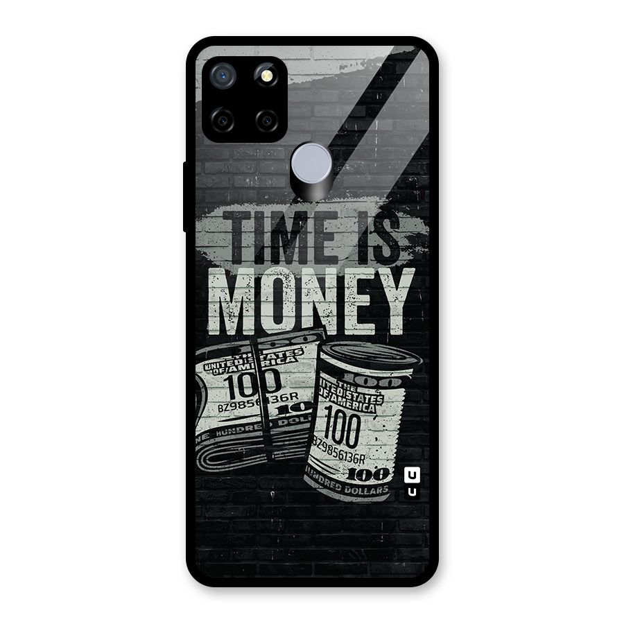 Time Is Money Glass Back Case for Realme Narzo 20