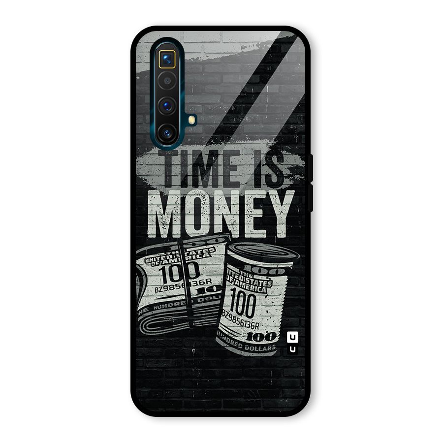 Time Is Money Glass Back Case for Realme X3 SuperZoom